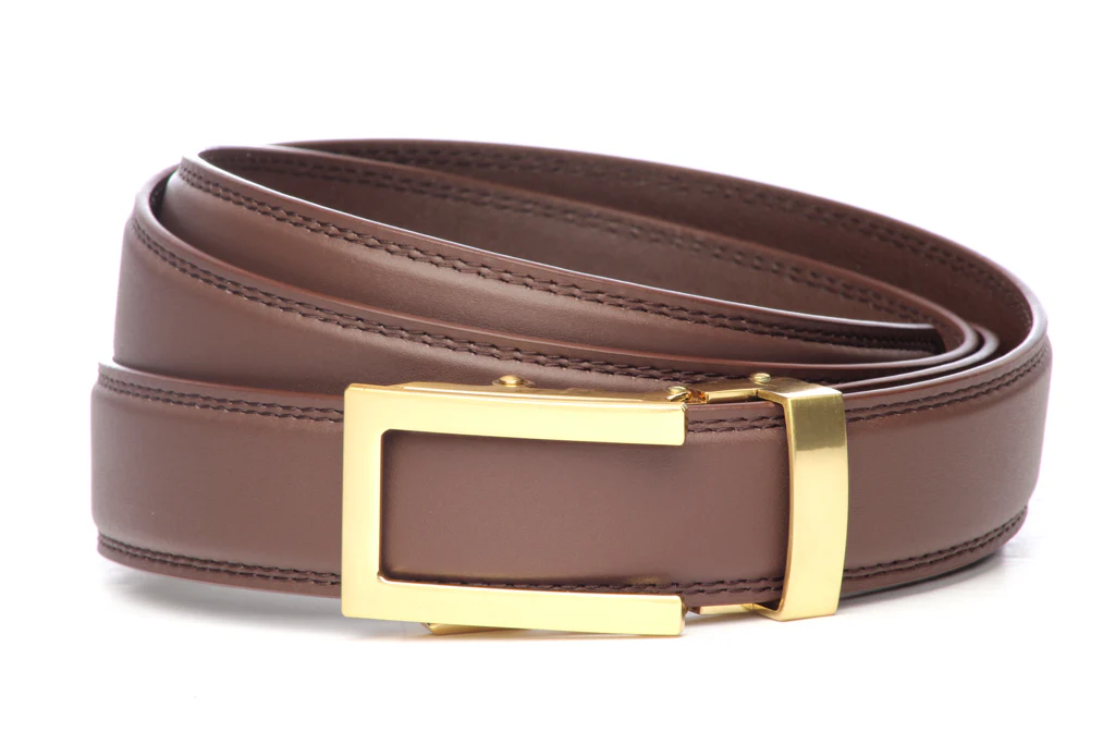 1.25" Chocolate Leather w/buckle - Image 4