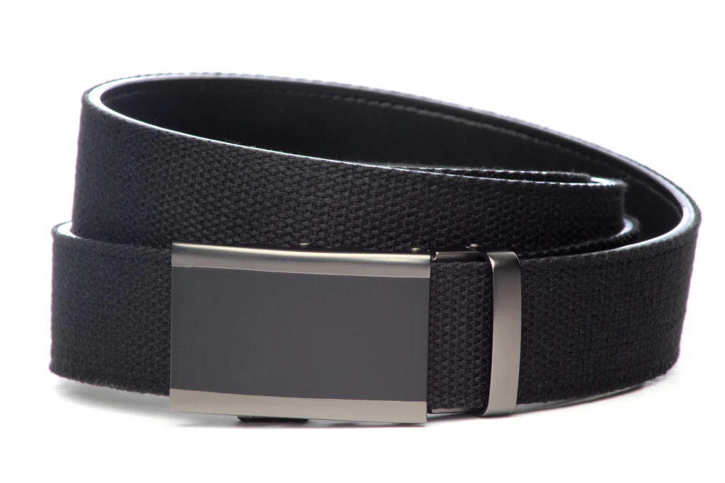 1.5" Black Canvas w/buckle - Image 3