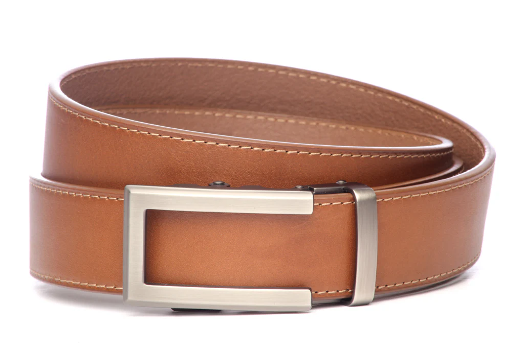 1.5" Light Brown Vegetable Tanned Leather w/buckle - Image 4