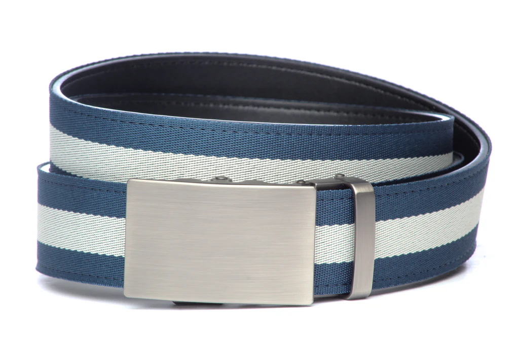 1.5" Navy w/White Stripe w/buckle - Image 4